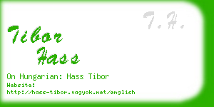 tibor hass business card